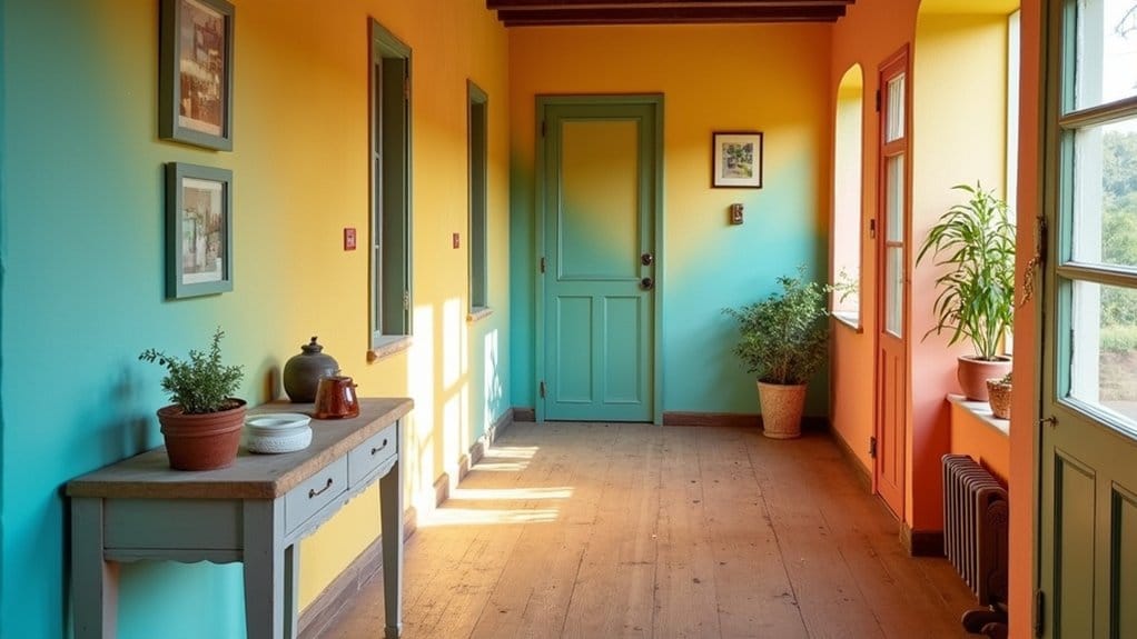 bright colors for hallways