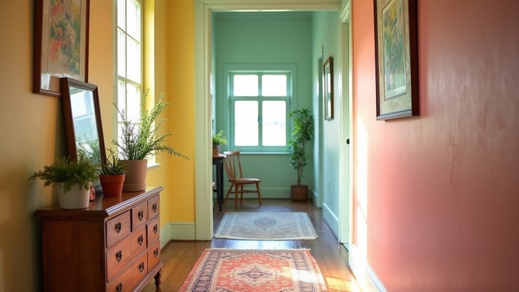 bright hallway paint ideas