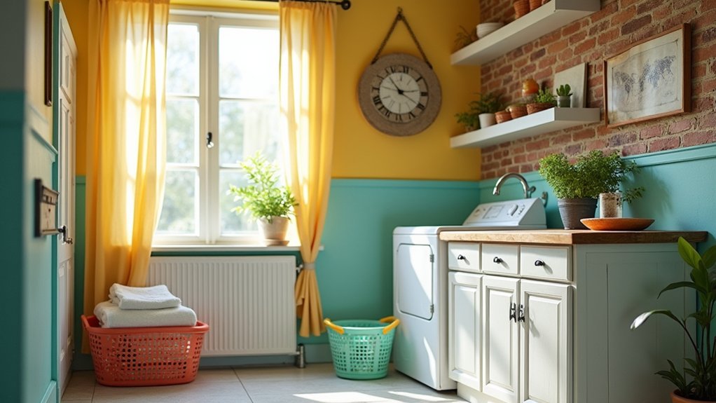 bright laundry room colors