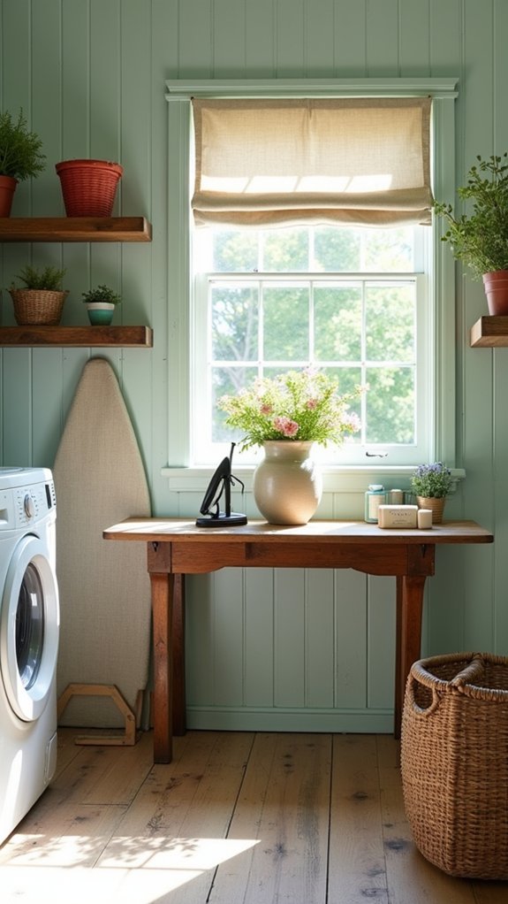 bright refreshing laundry space