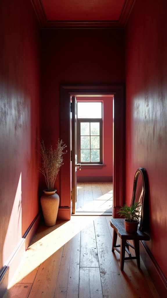burgundy enhances luxurious sophistication