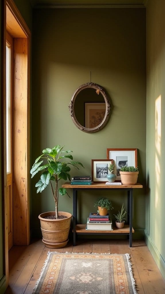 calm inviting earthy green