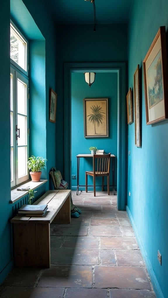 calming deep blue elegance