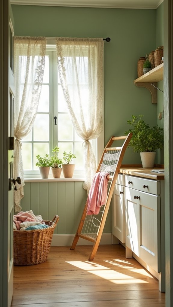 calming farmhouse laundry room