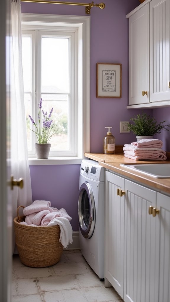 calming lavender laundry oasis