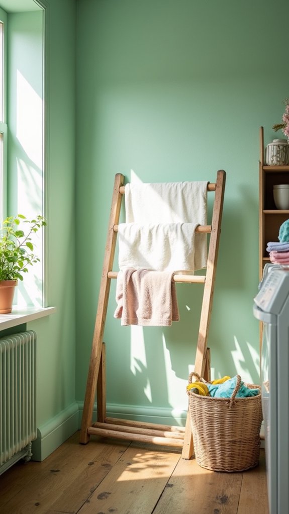 calming oasis laundry room