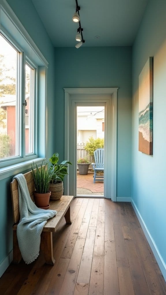 calming ocean blue retreat
