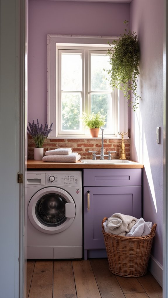 calming pale lavender hue