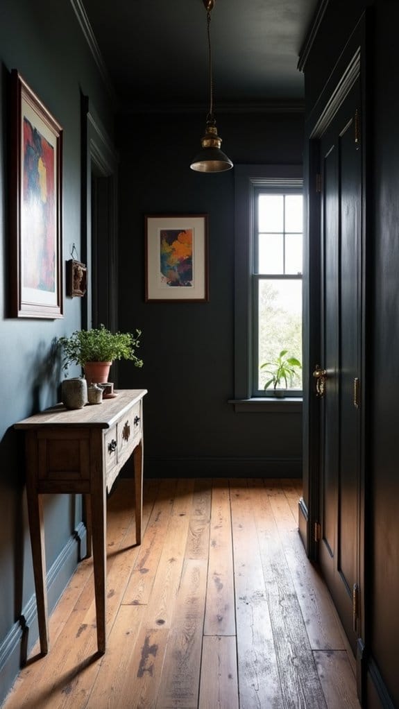 charcoal hallway dramatic transformation