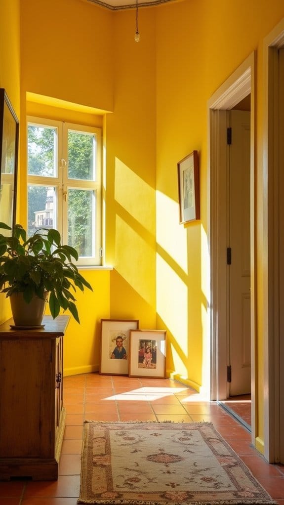 cheerful bright welcoming hallway