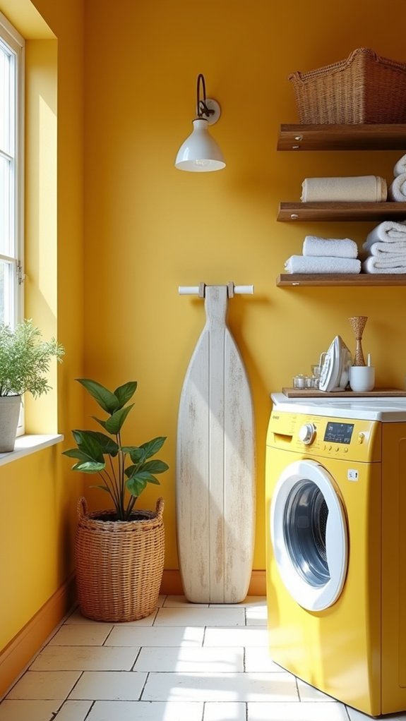 cheerful laundry room brightness