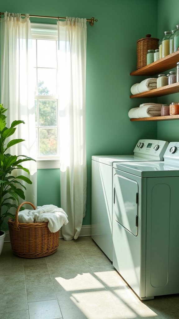 cheerful rejuvenating laundry atmosphere