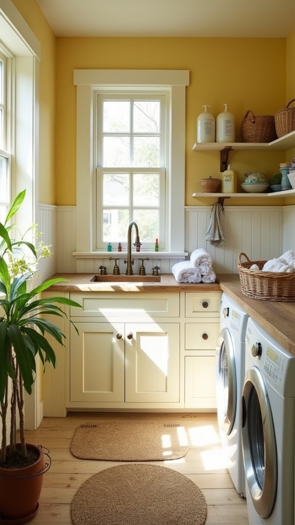 cheerful warmth for laundry