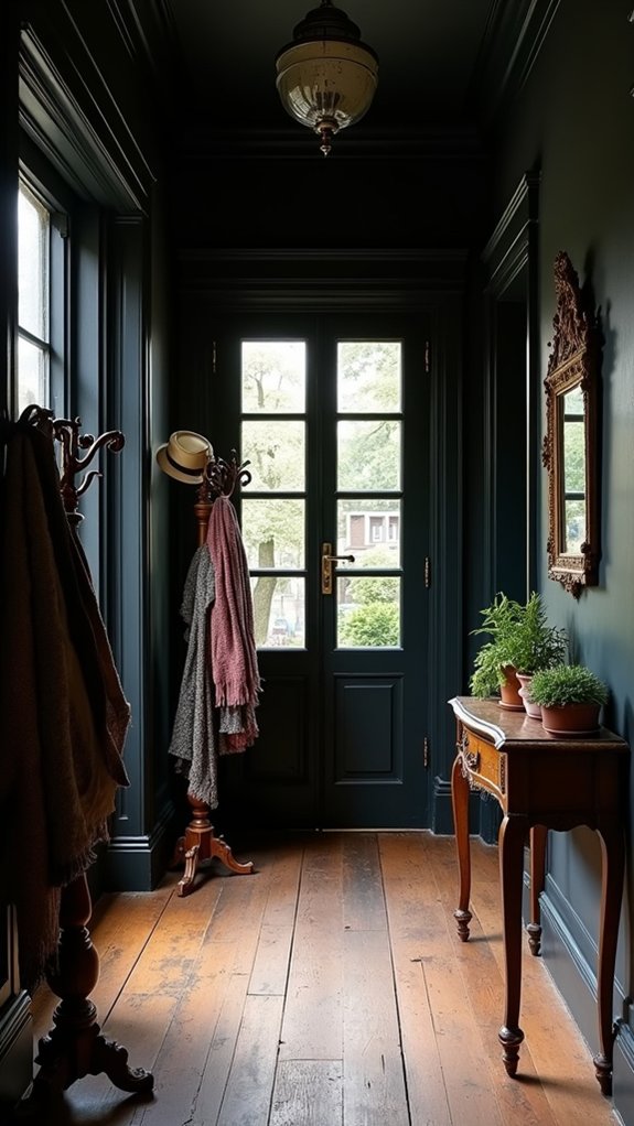 classic black elegance entrance