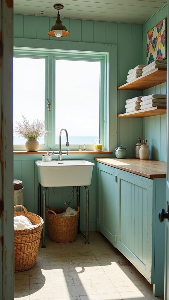 coastal teal rejuvenates laundry
