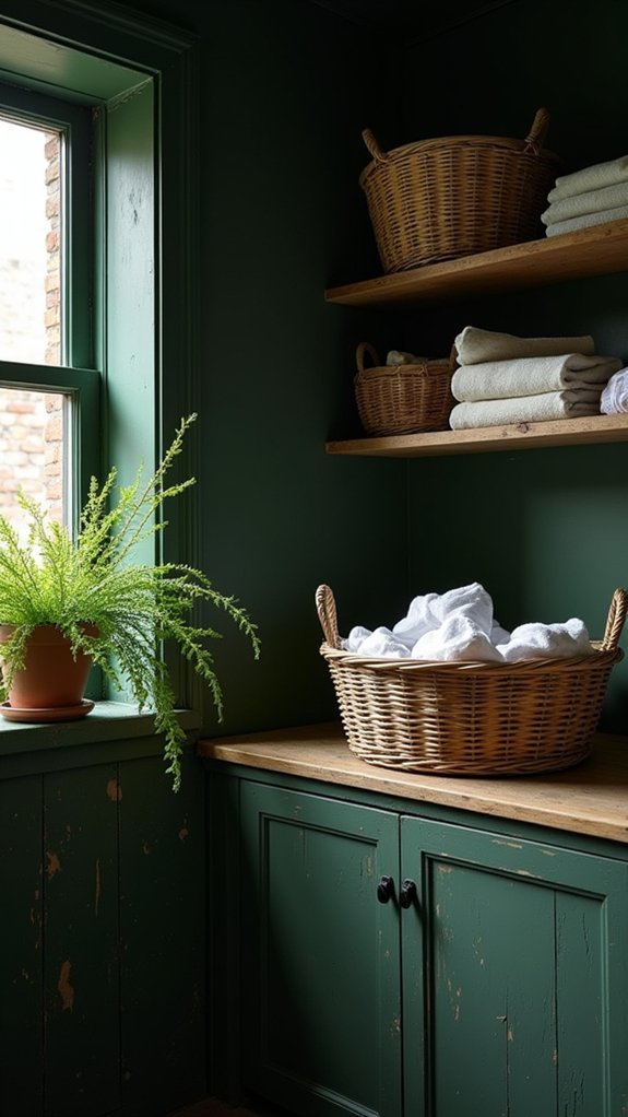 cozy calming laundry atmosphere