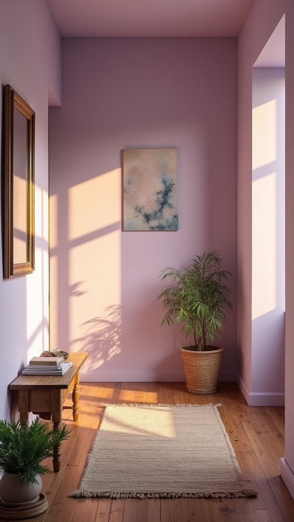 cozy calming lavender ambiance
