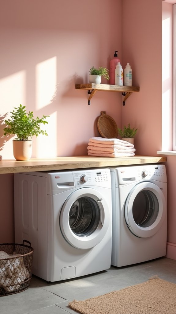 cozy charming blush pink