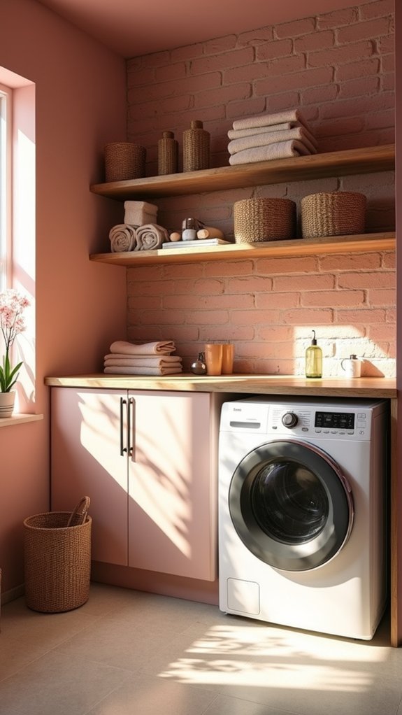 cozy dusty pink ambiance