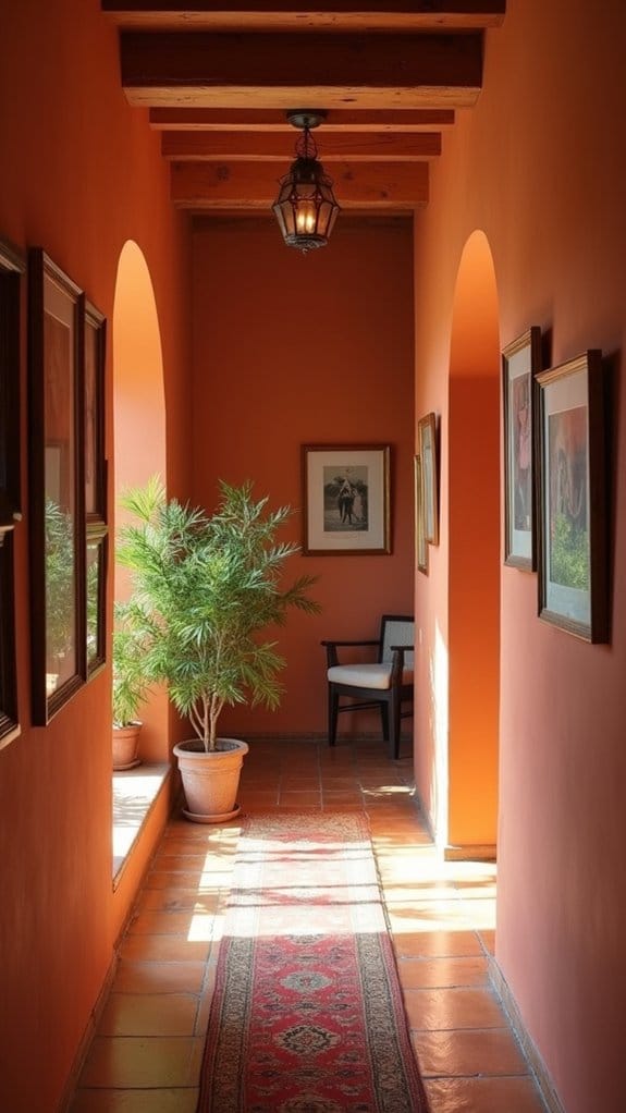cozy earthy hallway warmth