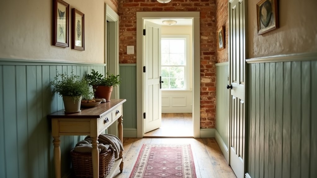 cozy farmhouse hallway designs
