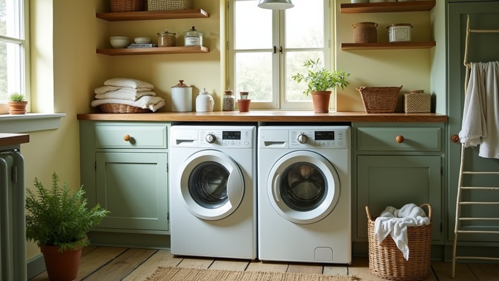 cozy farmhouse laundry colors