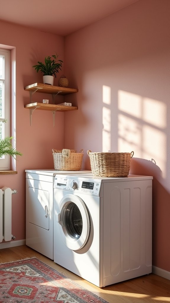 cozy laundry room transformation