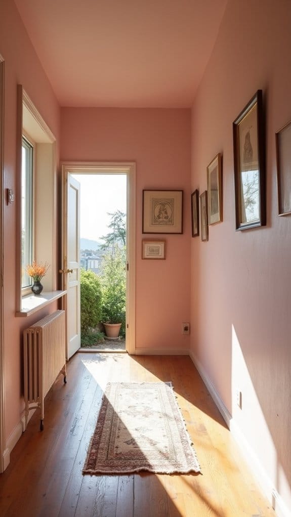 cozy muted blush pink