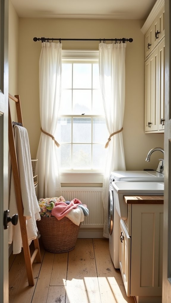 cozy rustic laundry retreat