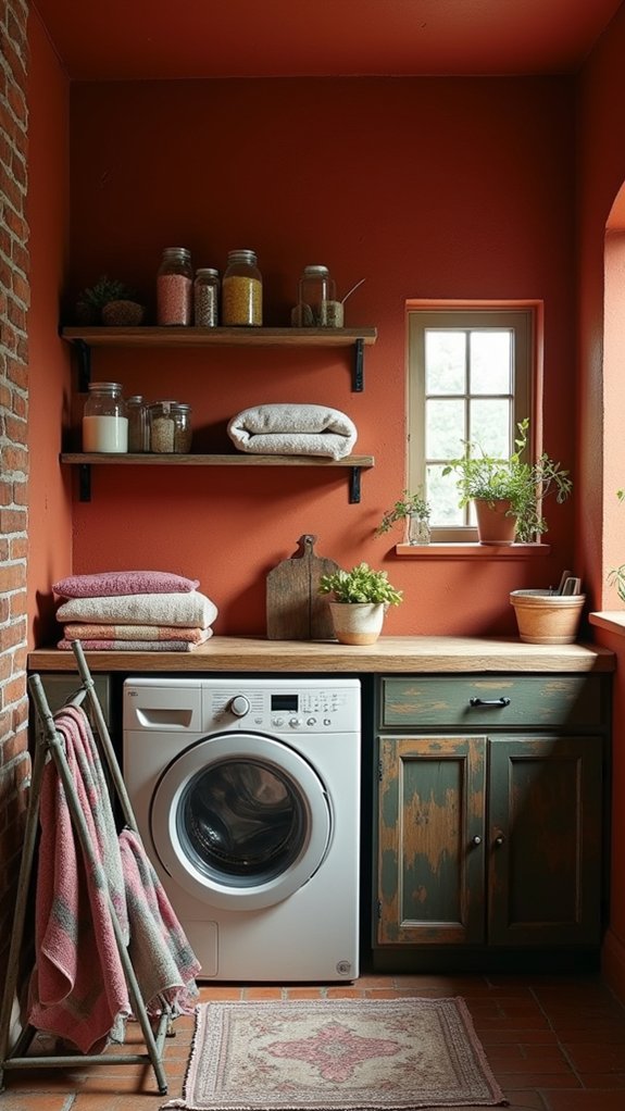 cozy rustic laundry retreat