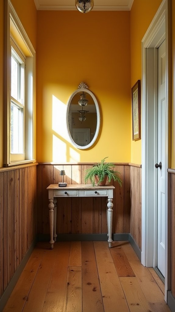 cozy rustic wood paneling