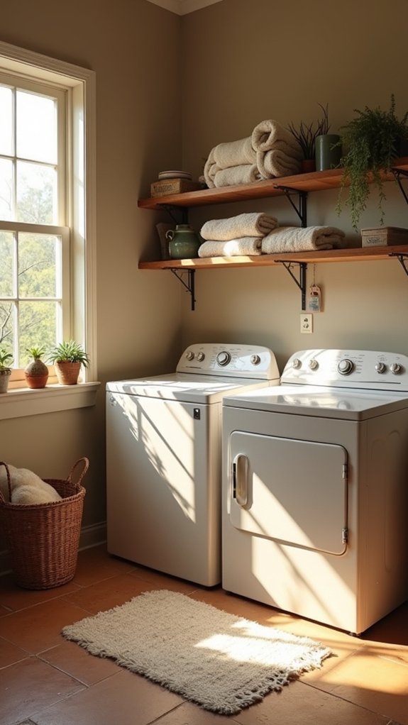 cozy serene laundry retreat