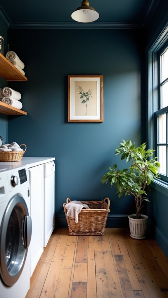 cozy sophisticated laundry room