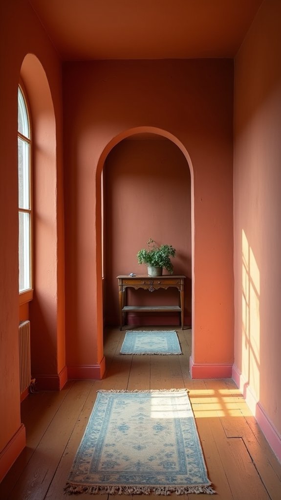 cozy warm terracotta ambiance