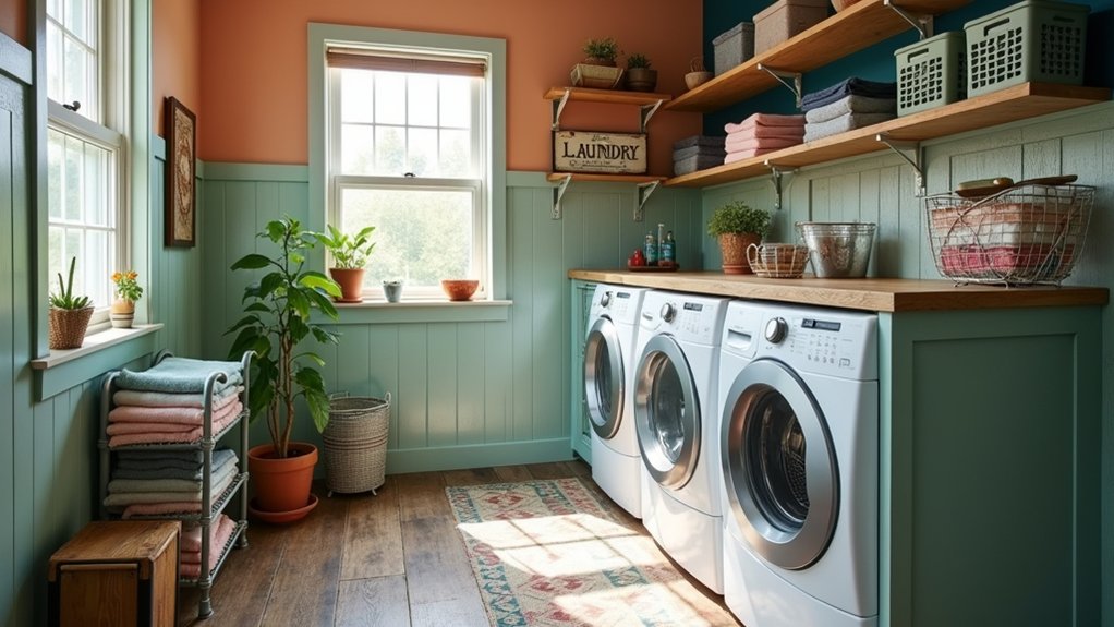 creative laundry room colors