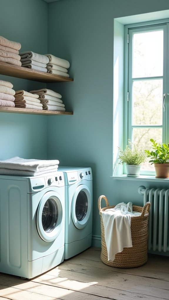 dreamy calming laundry ambiance