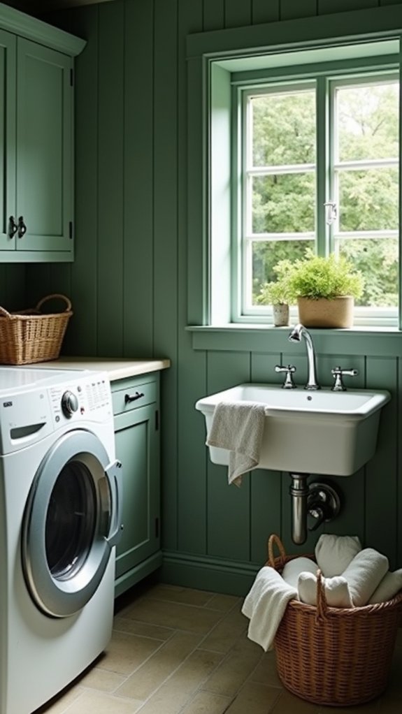 elegant calming laundry retreat