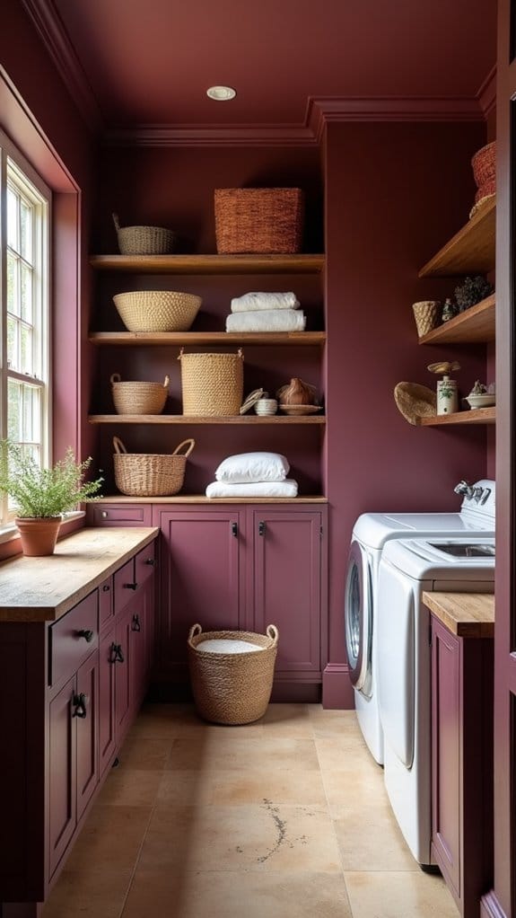 elegant cozy laundry room