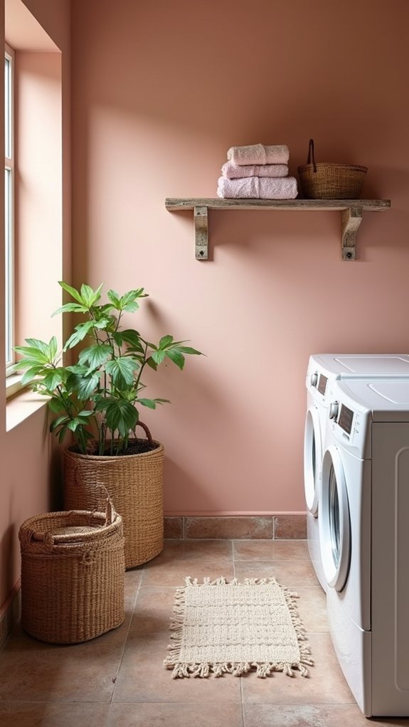 elegant dusty rose laundry