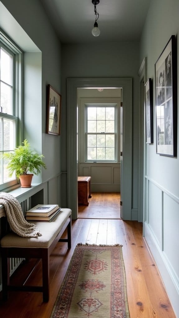 elegant gray hallway sophistication