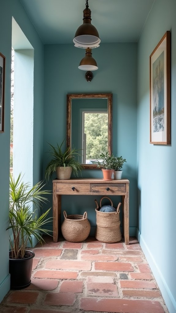 elegant modern hallway color