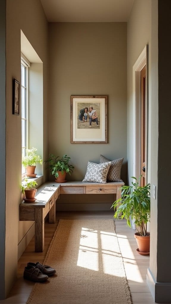 elegant taupe for hallways