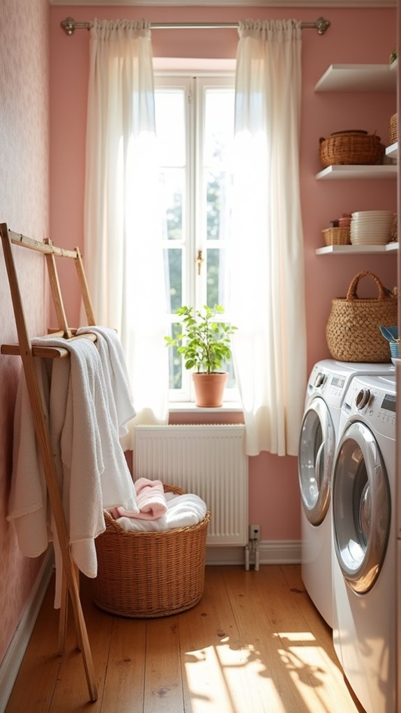 elegant warm laundry retreat
