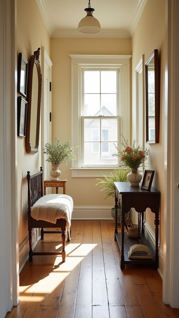 elegant warmth in hallways