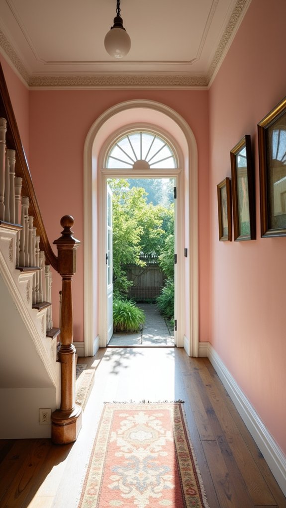 elegant warmth in hallways