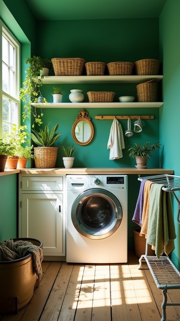 elegant warmth in laundry