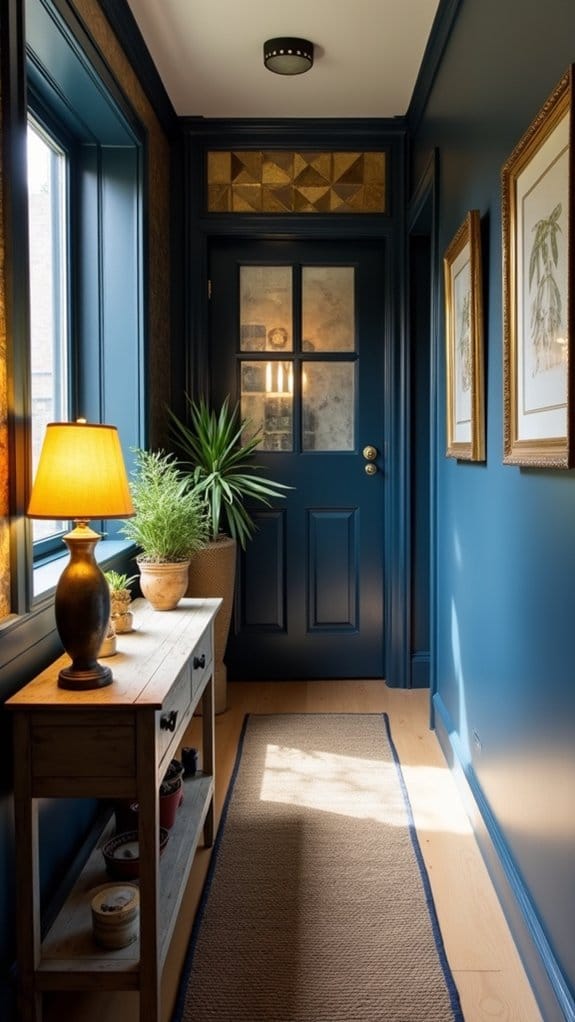 elevate hallway with metallics