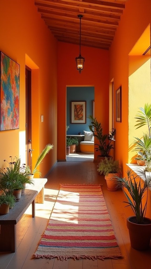 energizing bright tangerine decor