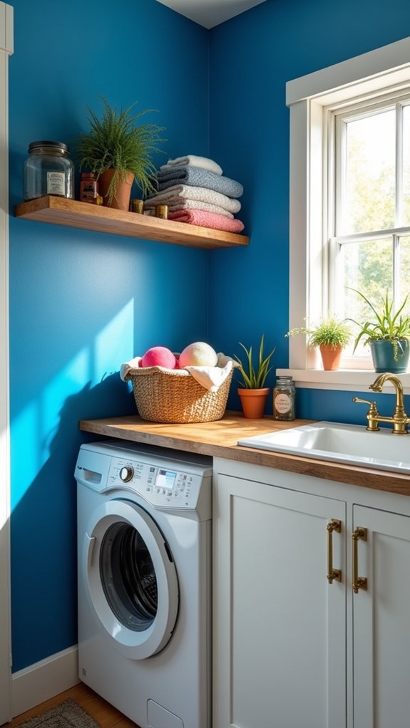 energizing vibrant laundry room