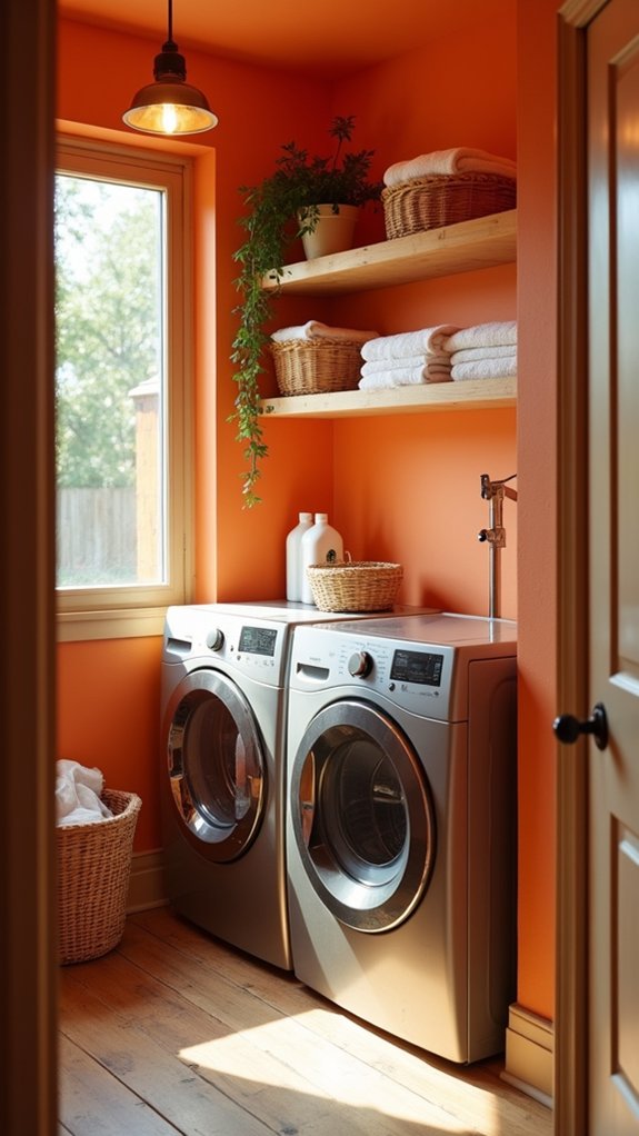 energizing vibrant laundry space